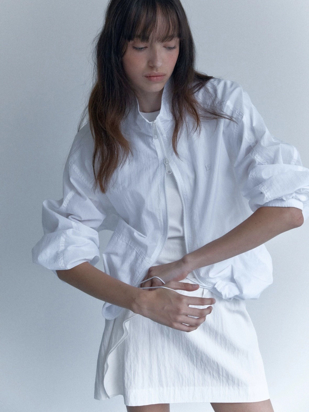 韩国2025春夏李沅禧同款休闲纯色拉链空调外套防晒衣女lowclassic