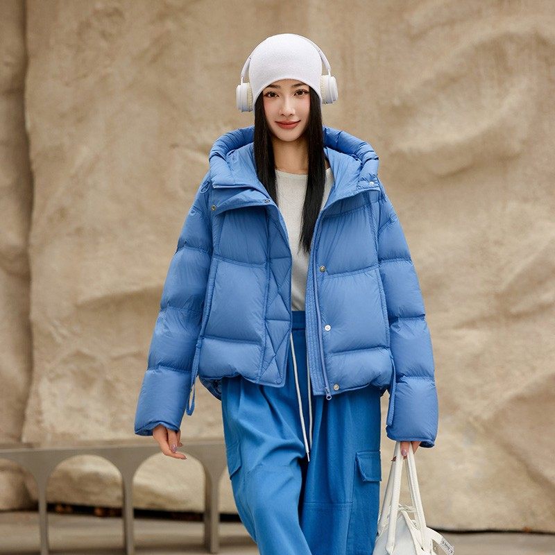 【悟空粉丝专享】 晶岩连帽外套冬新款90白鸭绒羽绒服保暖-7032