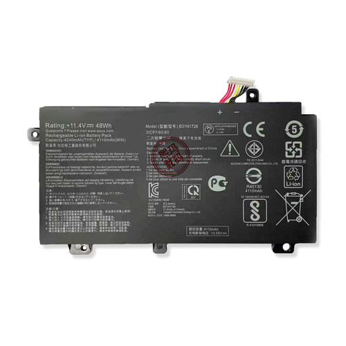 适用华硕飞行堡垒5代6代7代FX80G FX86 FX504GE B31N1726电脑电池