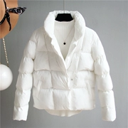 Thu đông 2018 phiên bản mới của Hàn Quốc phù hợp với ve áo ngắn xuống cotton cotton áo khoác ngắn áo khoác dày phục vụ nữ dày - Bông
