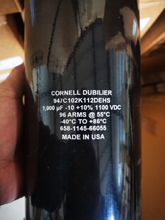 1000UF1100VDC  美国原装进口  CDE 电力 电容器 947C102K112DEHS