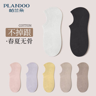 棉袜袜子防滑不掉跟女士浅口隐形袜2025新款 薄款 短袜 夏季 船袜女款