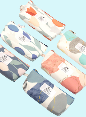 日本YOCO小清新碎花文艺太阳伞笔袋黑胶防晒防紫外线晴雨两用超轻