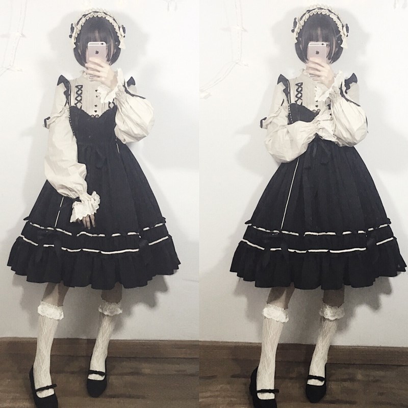 ÎåÒ»´ó·Å¼Û΢ÃìÑó×°LolitaÈËÐÎʦop¼ÙÁ½¼þ/jsk±³´ø¿É°®Á¬Ò±³´øÈ¹