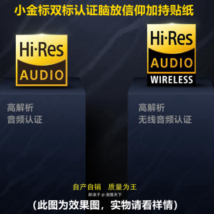 高品质Hi-Res小金标Lo-Res  适用SONY信仰贴纸  散装版现货