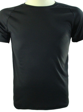 NSWDG短袖T恤PCU L1银离子面料速干汗黑色另有50% COOLMAX面料款