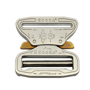 奥地利Austrialpin 50MM织带用5CM银色 COBRA眼镜蛇扣战术腰带扣