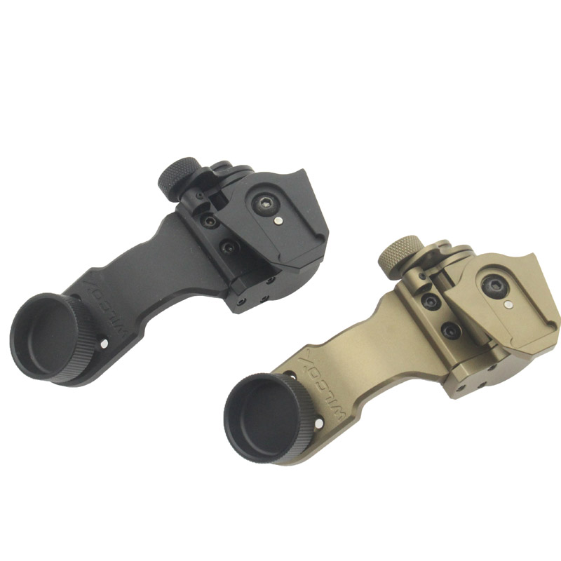 头盔夜视仪支架PVS14  PVS18J臂支架夜视仪弯臂支架铝合金J臂