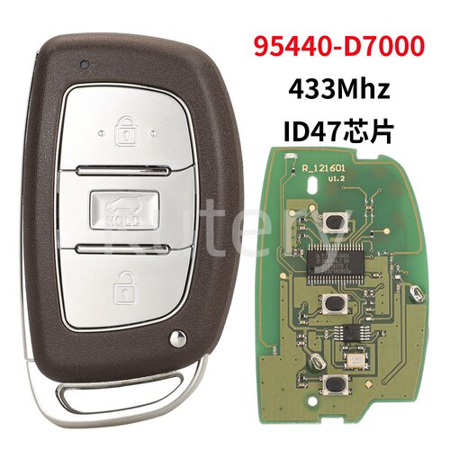 适用于现代途胜3键智能遥控汽车钥匙433频率ID47芯片95440-D7000