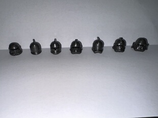 第三方素材星战积木头盔LE/-GO白兵指挥官配件星球大战头盔帽子