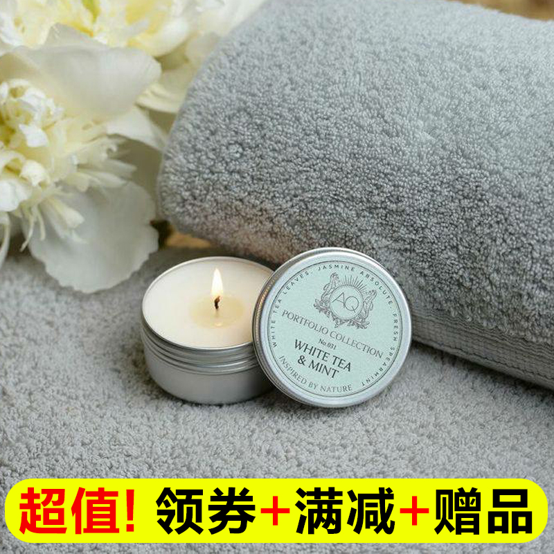 美国进口AQUIESSE香薰蜡烛 AQ精油植物大豆蜡宜家香氛 旅行罐56g