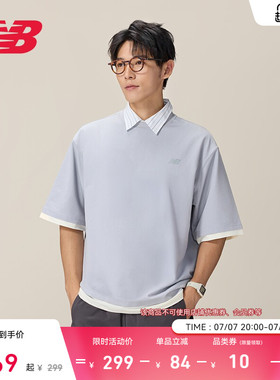 New Balance NB官方正品男舒适休闲经典运动圆领短袖T恤AMT52301