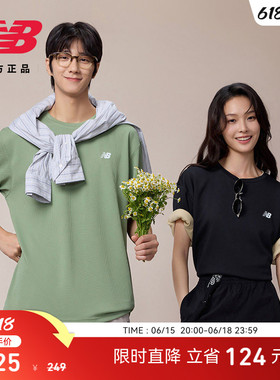 New Balance NB官方26新款男女情侣休闲百搭舒适短袖T恤MT6100FR