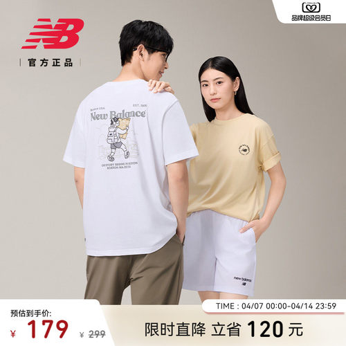 NewBalance圆领印花短袖T恤