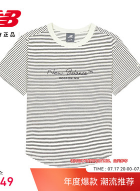 New Balance NB官方26新款夏季女款潮流舒适运动短袖T恤WT62Y2OV