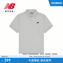 New Balance NB官方24新款男士翻领T恤潮流休闲POLO短袖NFE21011