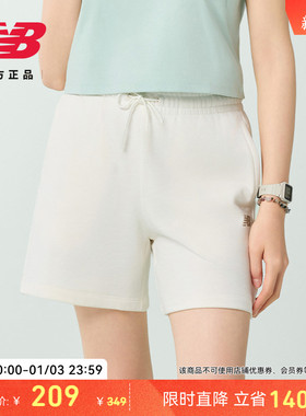 New Balance NB官方女款时尚经典潮流百搭舒适运动短裤AWS52363