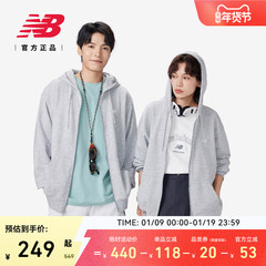 New Balance NB官方正品男女情侣款冬季运动休闲卫衣外套MJ41501