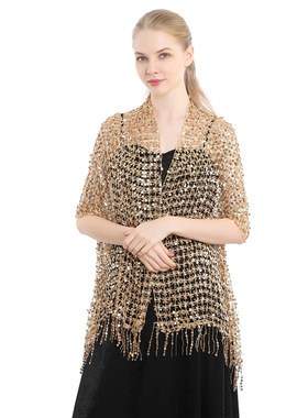 European and American Style Sequin Tassel Shawl Scarf colors