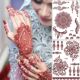 Lace Temporary Tattoo Brown Stickers Waterproof