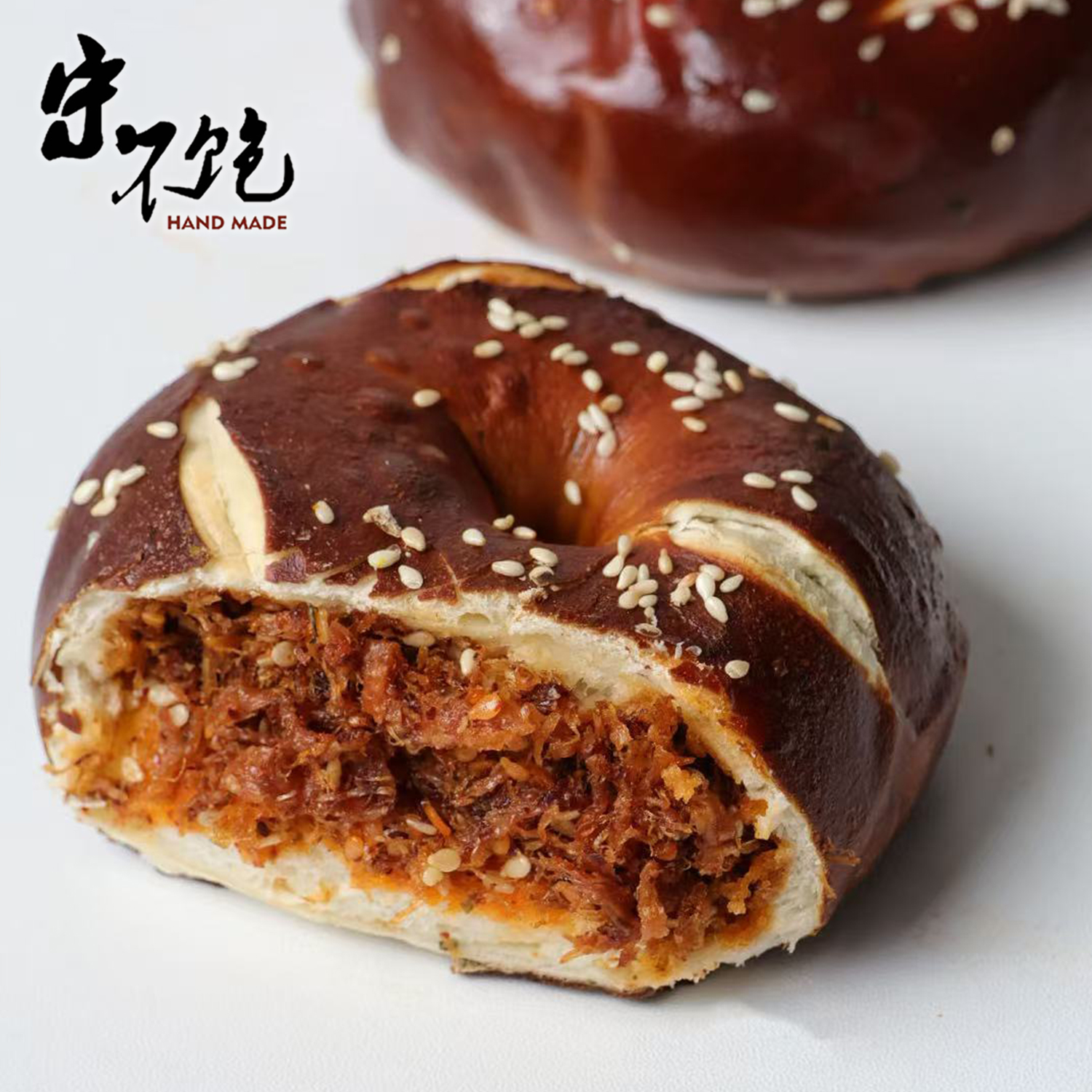 不饱的面包鲁邦种贝果焦糖肉桂灯影牛肉丝金沙焗南瓜奶酪欧包早餐