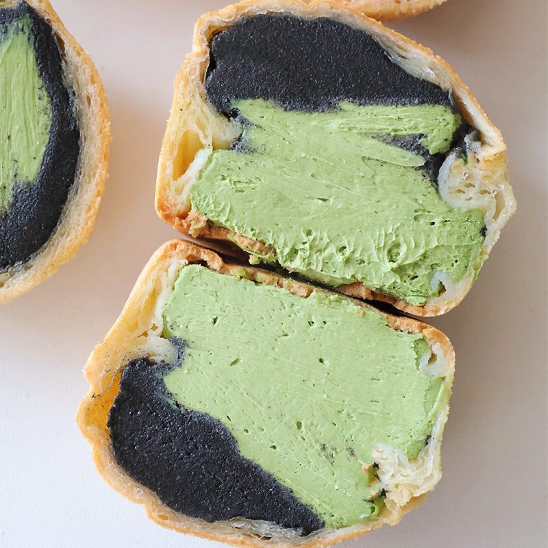 不饱的面包抹茶奶酪麻薯球泰茶豆乳咸蛋黄爆浆麻薯团团流心早餐