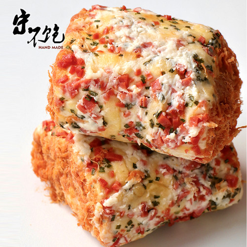 不饱的面包肉松卷香葱火腿