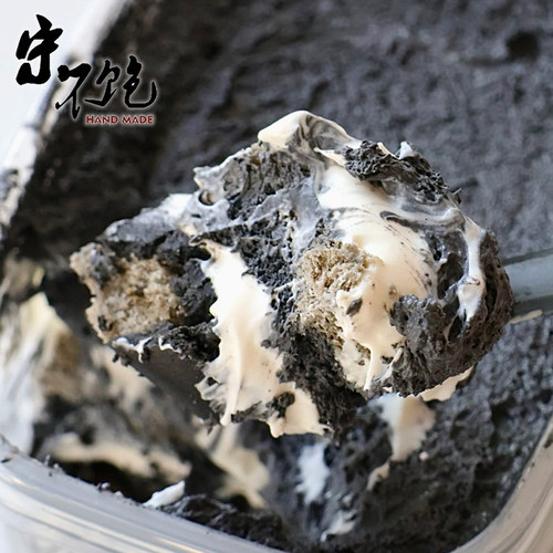 不饱的面包千层蛋糕盒子慕斯烘焙黑芝麻香草奶酱火山灰酱多多盒子