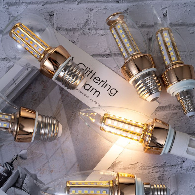 led灯节能玉米灯e14小螺口拉尾灯泡玻璃灯罩高亮无频闪火箭泡E27,家装灯饰光源,LED玉米灯,淘宝优惠券,粉丝福利购,淘宝优惠卷