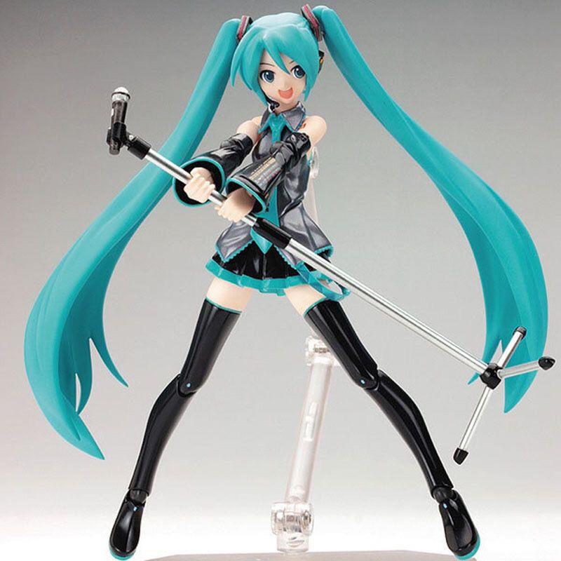 初音未来可动手办模型figma014换脸虚拟歌手人偶动漫miku葱娘摆件