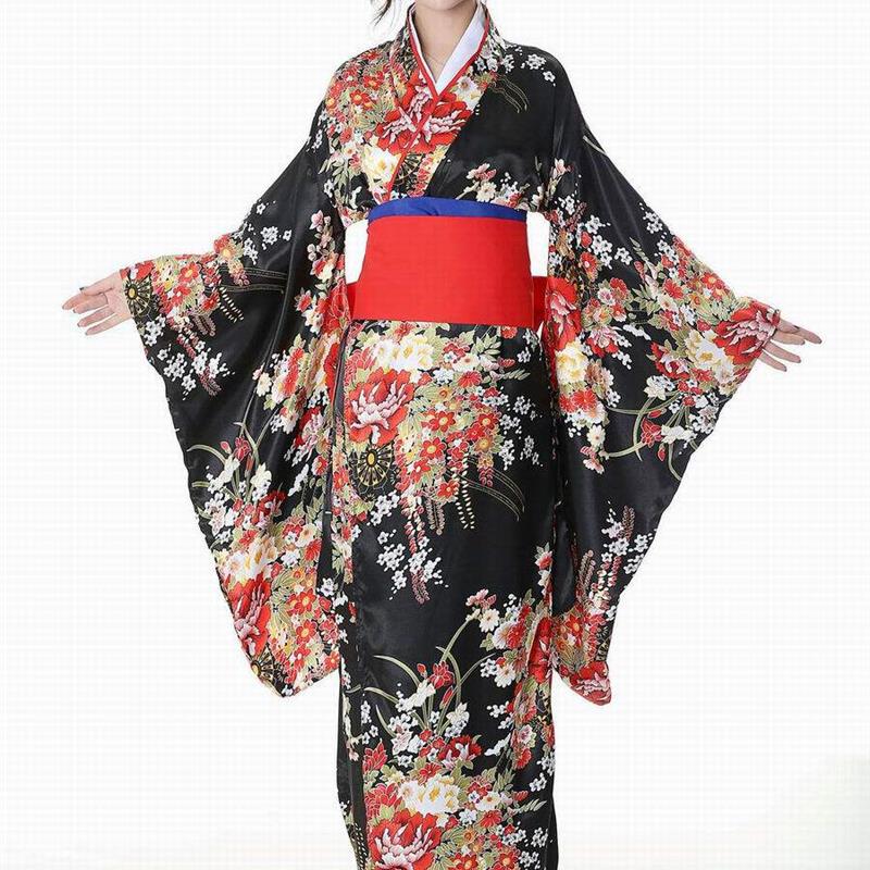 长款振袖改良和服舞蹈服表演服日式舞台装COS服宅舞摄影拍照大码