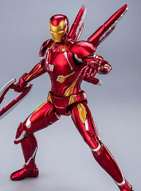 Fondjoy Panle漫威速度系列No. 1钢铁侠Mk50蜘蛛侠模型可玩的动作