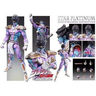 JOJO的奇妙冒险手办 白金之星 空条承太郎 蓝紫色 绿色 可动手办