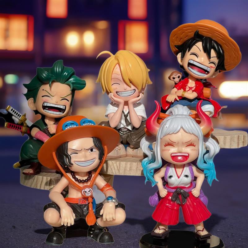 海贼王生日礼物索隆路飞手办 山治艾斯大和q版车载童年动漫摆件