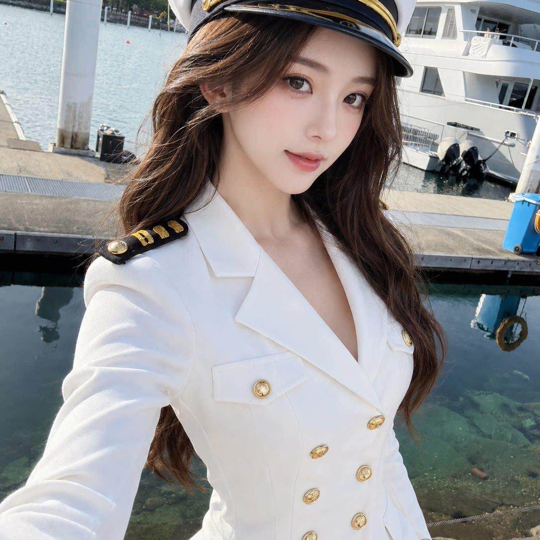 少女暴君衣服【张元英同款】打歌服海军风空姐cos服装万圣节穿搭