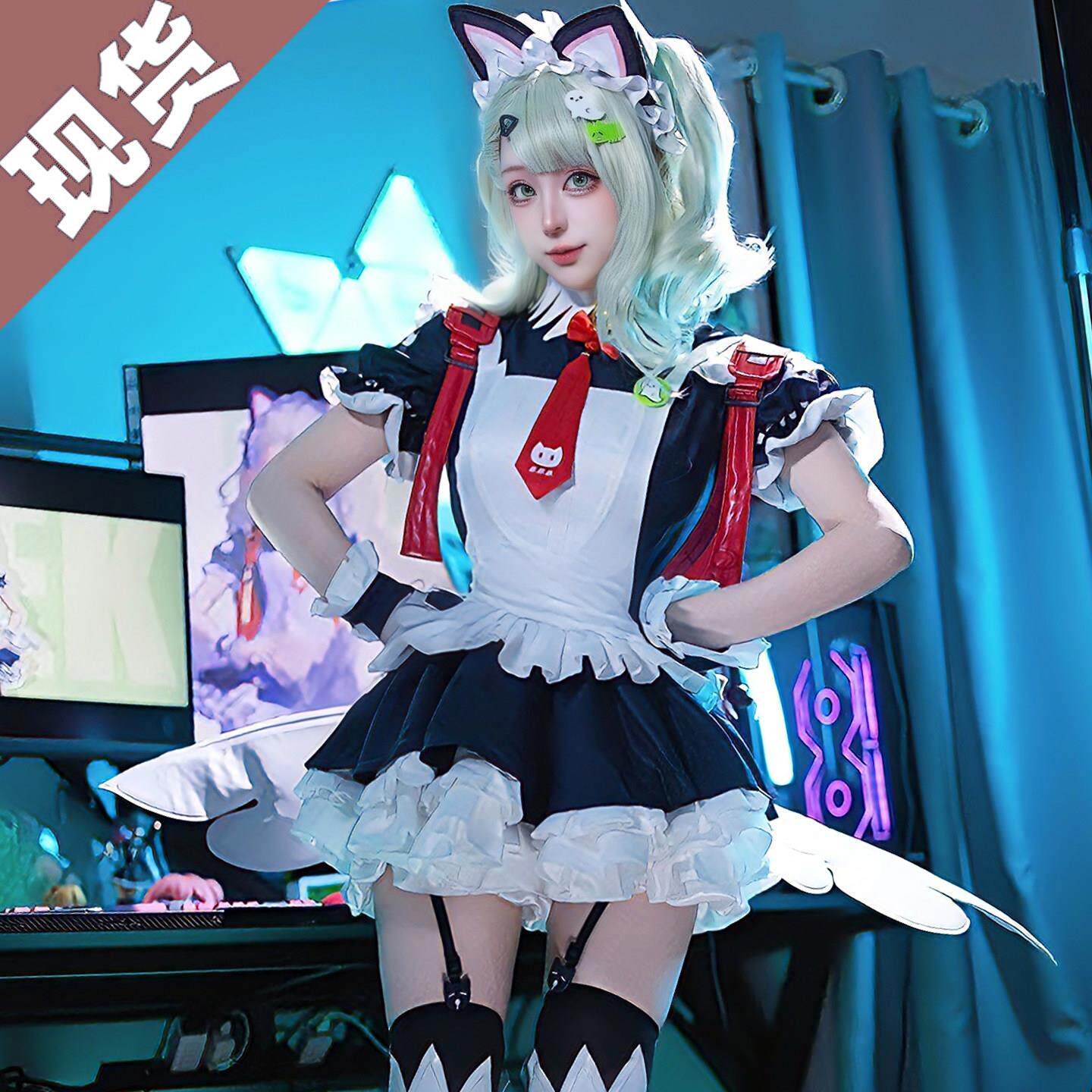 绝区零cos服妄想天使千夏cos服午后茶歇女仆装cosplay服装女