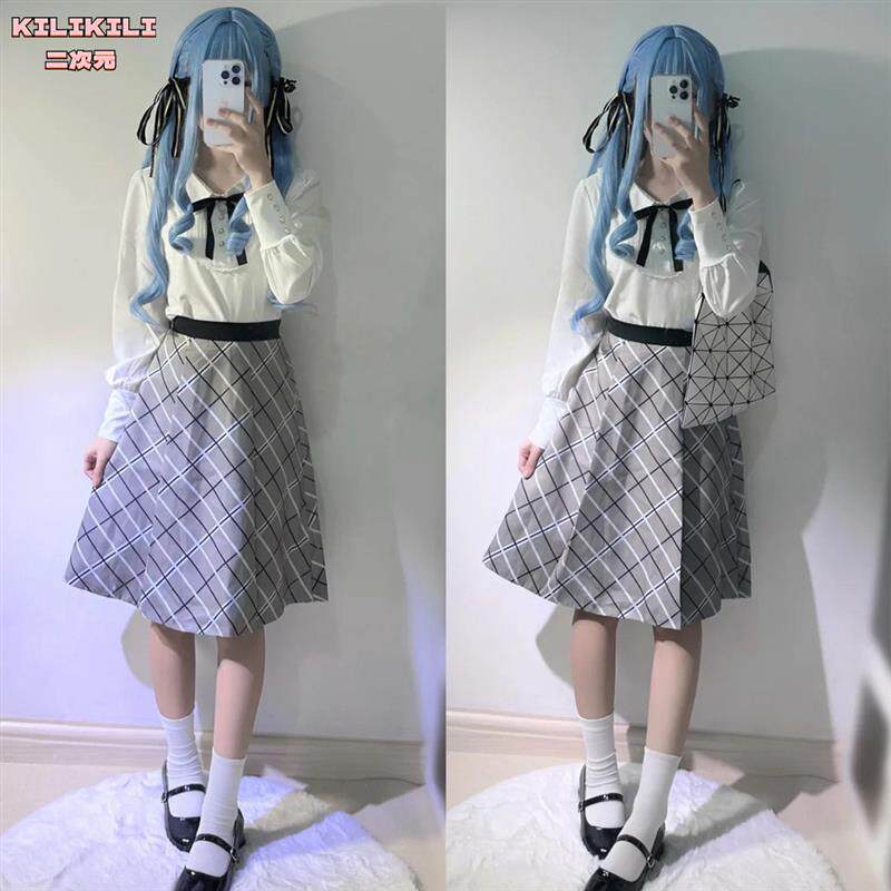 KILIKILI丰川祥子cos服 MyGo!!! BanG Dream 衬衣格子裙 MyGo cos