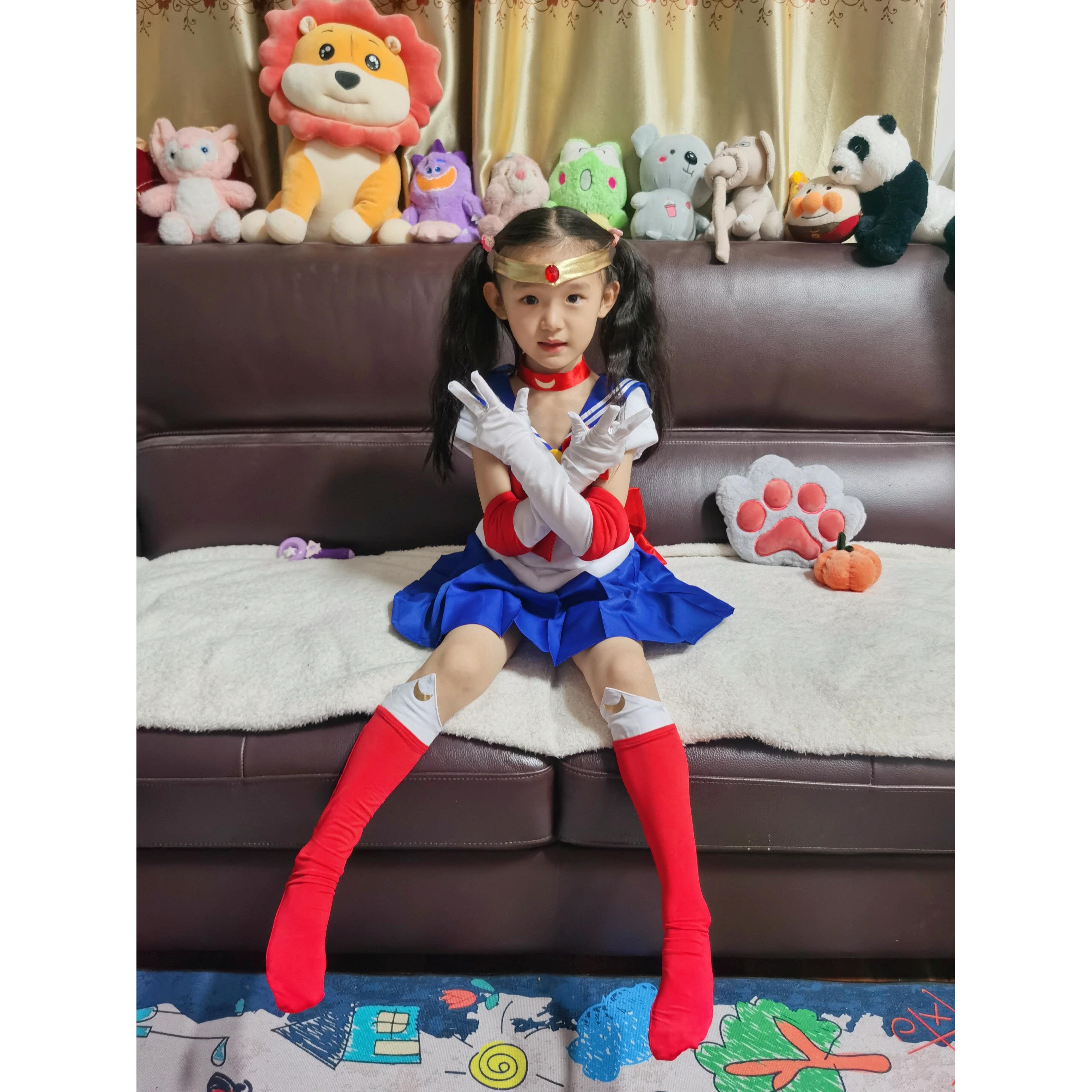 水冰月cos美少女战士月野兔4代水手服圣诞万圣节儿童扮演出服装