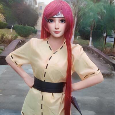 火影忍者玖辛奈cos服少女假发疾风传旋涡Cosplay角色扮演服二次元