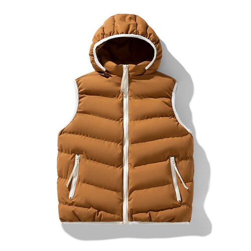 石狮市独登者服饰有限公司新款高品质潮牌连帽马甲男宽松羽绒