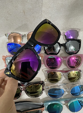 男女炫彩偏光太阳镜混款搭配发货便宜清仓