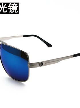 男士新款偏光镜内镀膜大框架方形