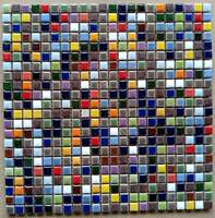 10 small particle glass crystal, full-body ceramic Mosaic tiles, balcony, hotel, club, entrance, TV background wall thumbnail 4