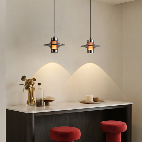 意式极简高级氛围感玄关吊灯