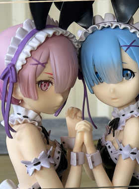 国产漫翔MX厂兔女郎雷姆拉姆手办1/4模型女仆蕾姆从零开始REM跪姿