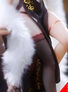 熊熊社BearPanda国风旗袍系列有凤来仪1/6手办真丝袜毛绒披肩萌燃