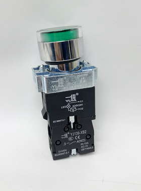 上海港博电器 带灯自复按钮开关YJ139-XB2LA239FGB2LA125H-BW3161