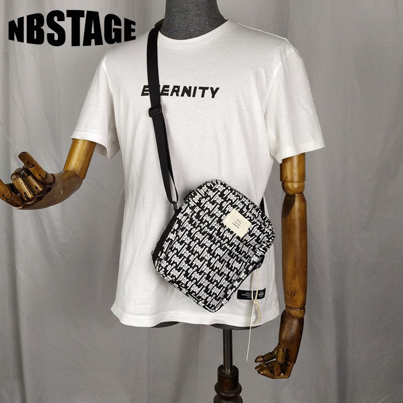 fog满印logo弹幕小包fear of god男女潮牌新款胸包单肩包斜挎包潮