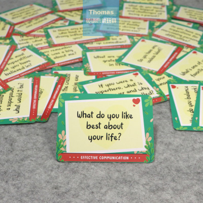 跨境英语启蒙Flashcards Conversation亲子互动沟通卡片