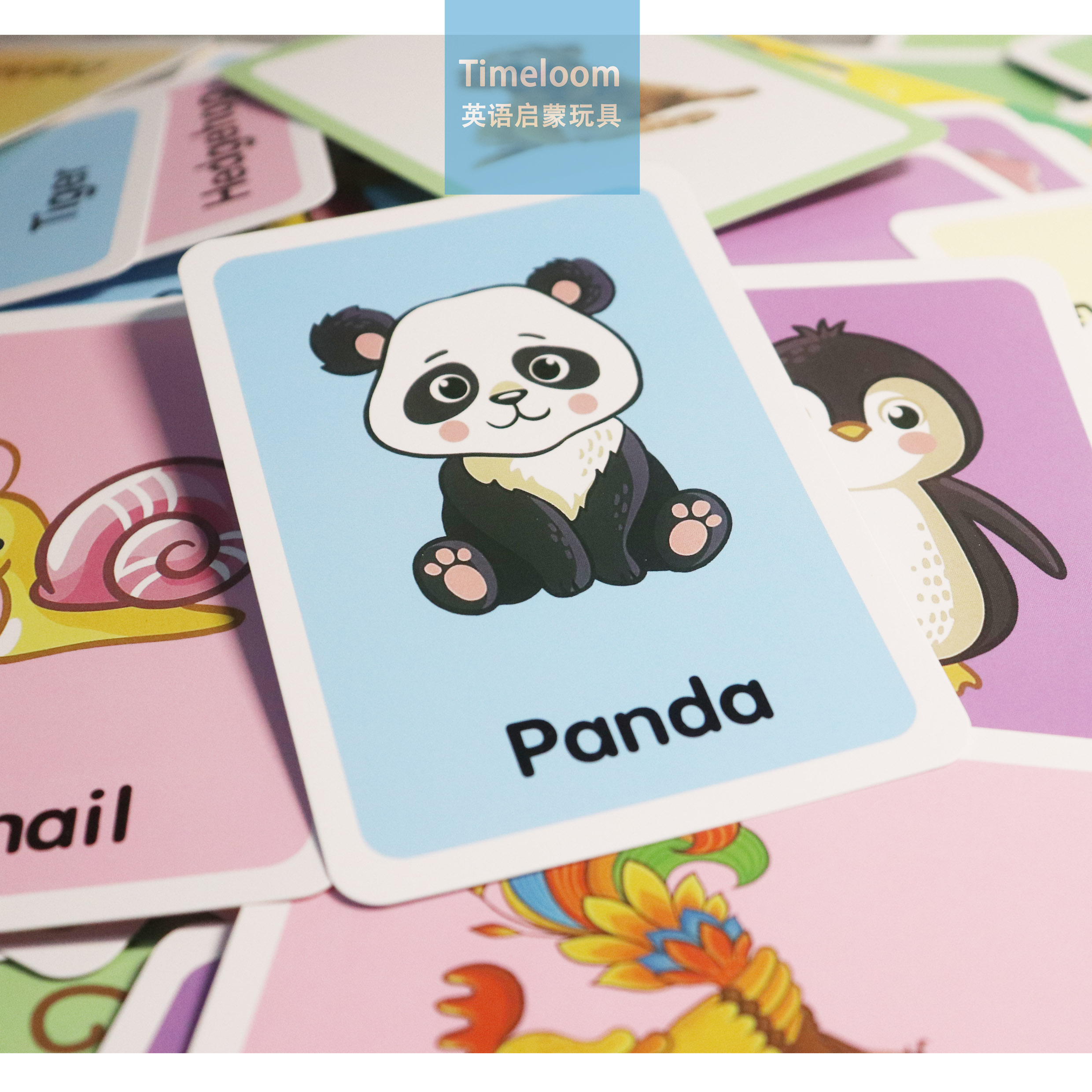 跨境英语启蒙Flashcards早教单词认知卡闪卡教具动物水果蔬菜身体